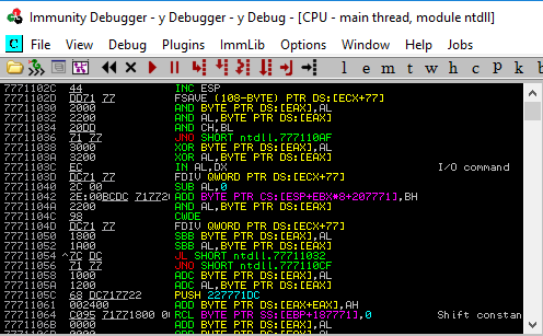 debuggers and disassemblers