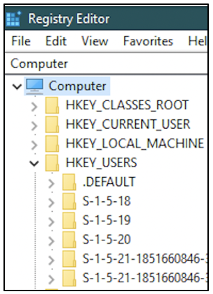 registry editor computer